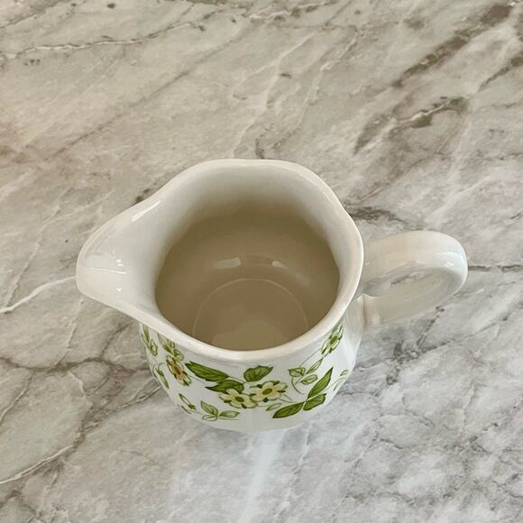 VTG Petite Flora Creamer & Sugar Set | Sears 1970s Stoneware | Floral Pattern - Picture 6 of 9